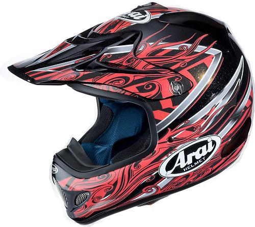 Arai vx-pro 3 graphics motorcycle helmet brisk red x-small