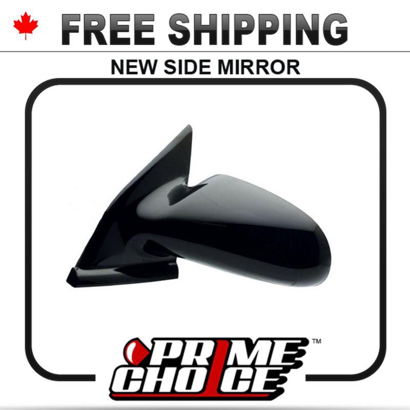 New manual gloss black driver side view mirror left door for saturn s-series car