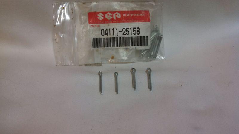 Genuine suzuki brake linkage cotter pin x4 #04111-25158 dr250/370 gsf400 gsxr600