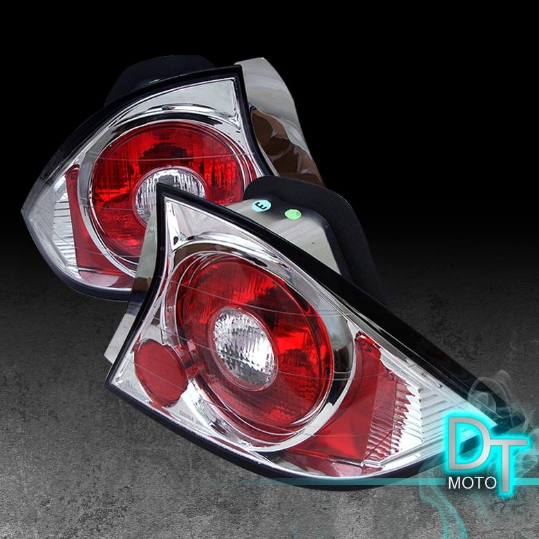 01-03 honda civic 2dr coupe clear altezza tail brake lights lamps left+right set