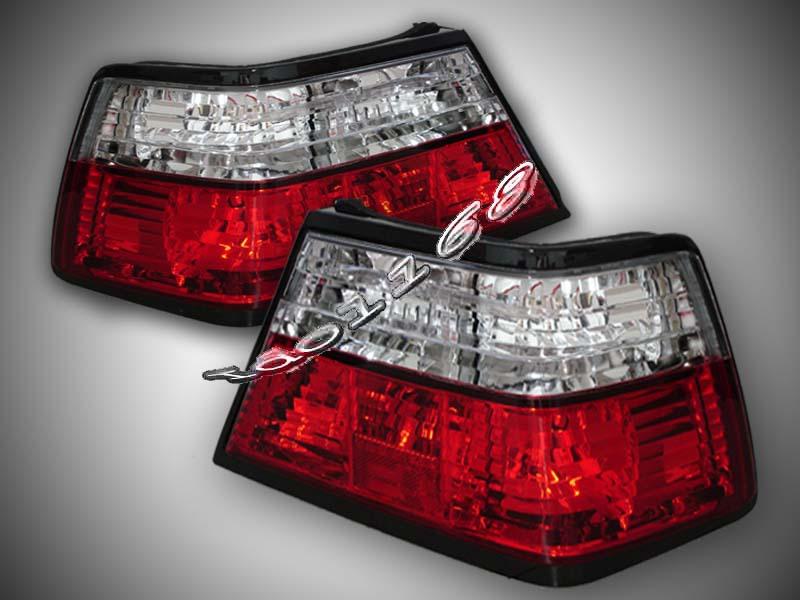 85-95 mercedes benz w124 e320 e400 redclear tail lights