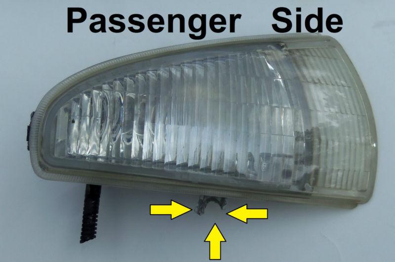 95 96 97 98 buick riviera rght side marker light lamp clear fender corner