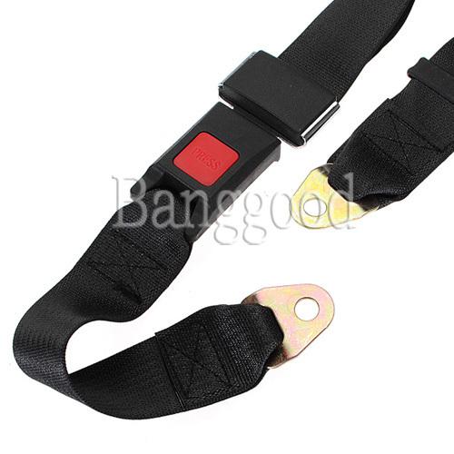 2x truck car adjustable seat belt lap belt universal two point safety usa