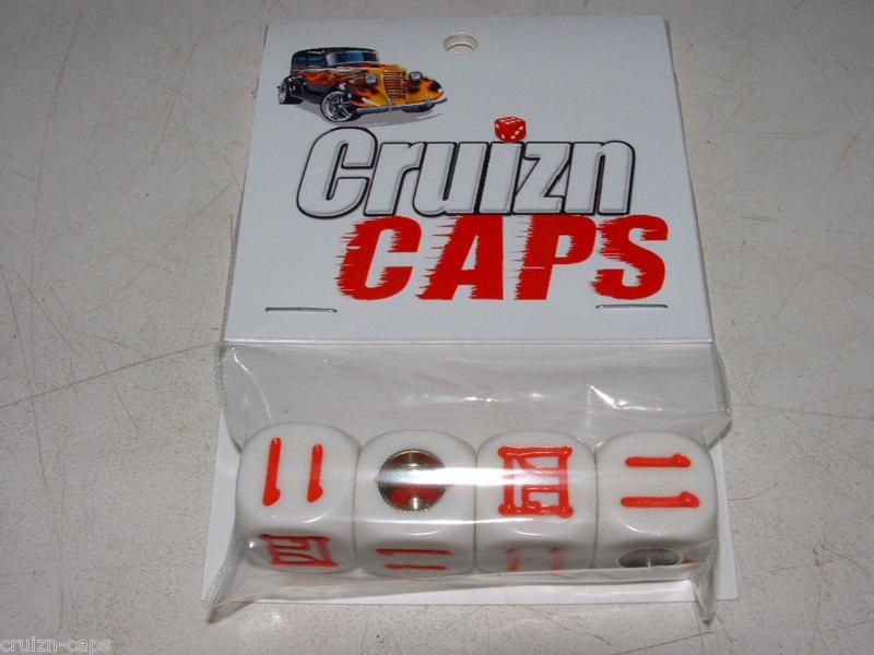 Cruizn caps dice valve caps - japanese numbers -  nip