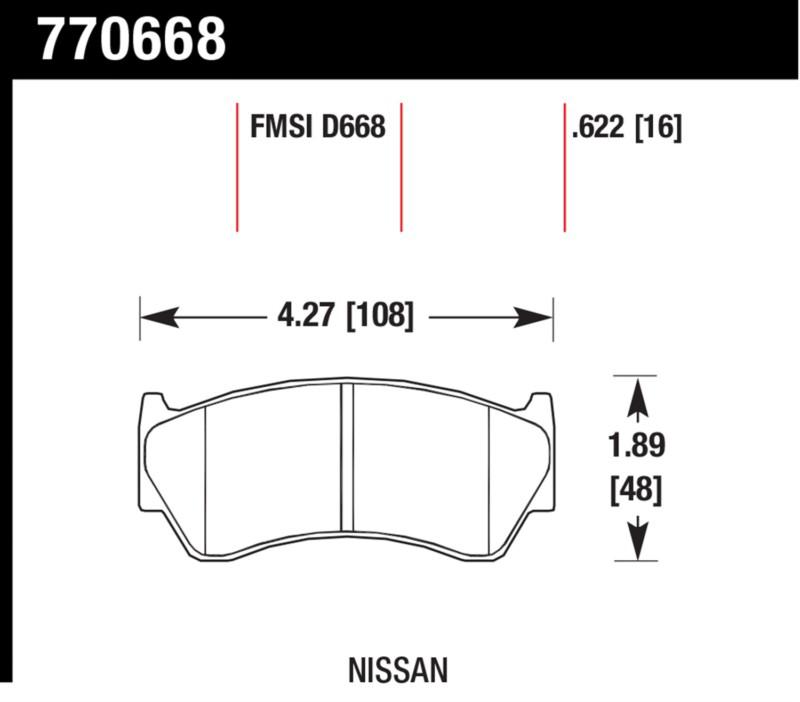 Hawk performance 770668 premium oes; disc brake pads 95-99 200sx sentra