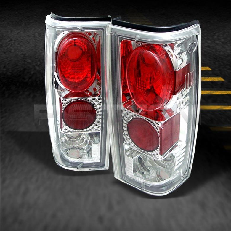 82-93 s10 s15 91-93 sonoma 91-94 bravada pickup chrome tail brake lights lamps