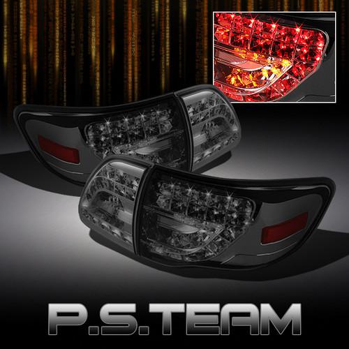 Smoked 2009-2010 toyota corolla jdm 4pcs full led tail lights w/ led turn signal