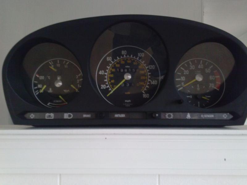 Mercedes 380sl cluster  multi year 160mph  vdo #87 001 160 /  1075426601