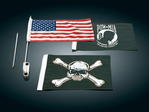 Kuryakyn replacement crossbones flag for harley 4266