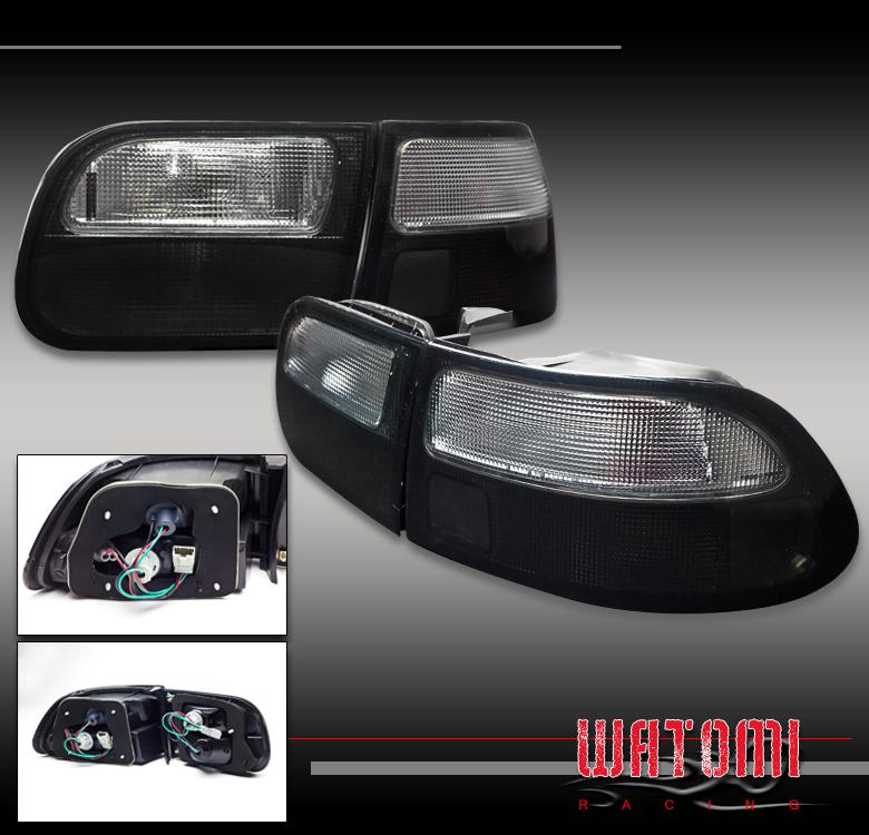 92-95 honda civic 3dr jdm altezza tail light smoke lens