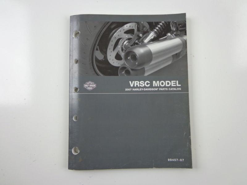 Harley davidson 2007 vrsc vrod v-rod models parts catalog 99457-07