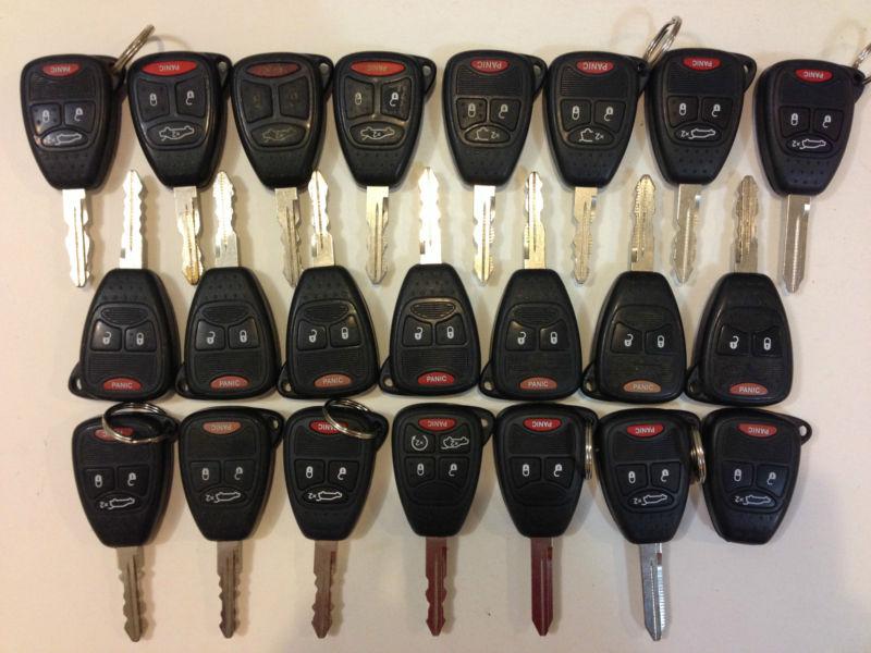 Lot of 22 dodge jeep chrysler fob 04-12 key less entry remote oem keyless ram 