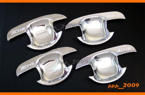 Toyota corolla altis chrome door handle bowl plate inserts cover trim 03 04 05 