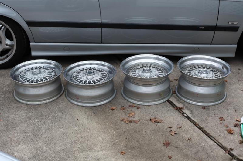 Rare oz vega 3 piece wheels 16x7 16x9 5x112 for mercedes