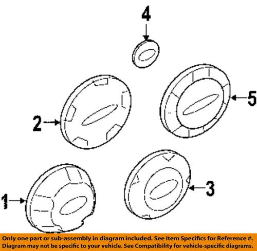 Ford oem 1l2z1130ha wheels-cap