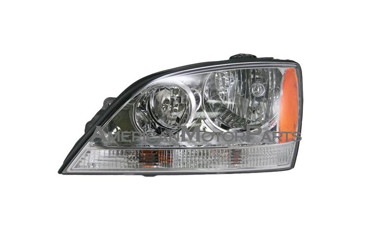 Depo pair replacement headlight w/o sport package 05-06 fit kia sorento