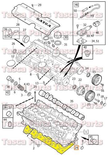 Brand new oem cylinder head gasket 01-09 volvo s60 s80 v70 v70xc xc90 #30637066