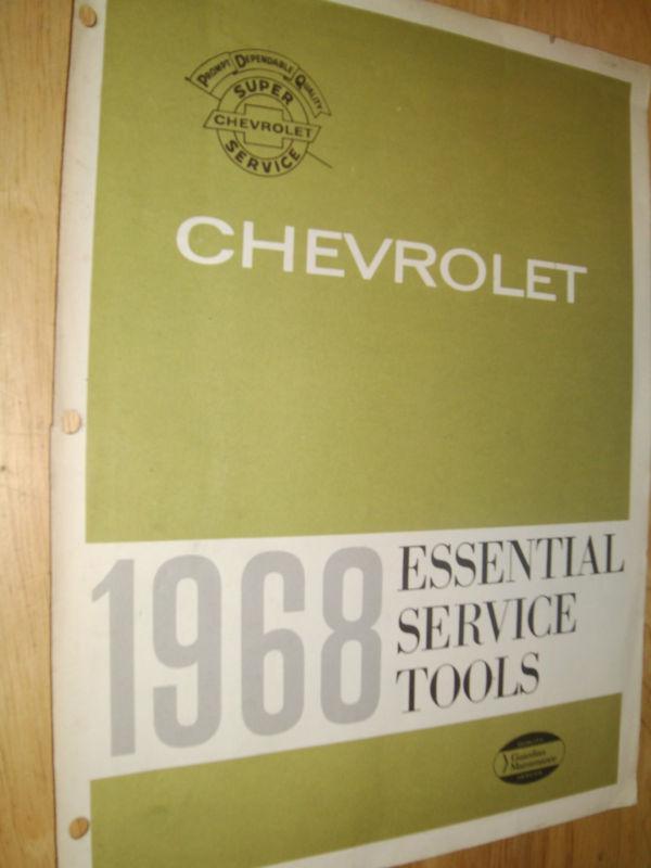 1968 chevrolet service tools booklet all chevys / original tool list