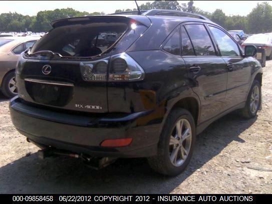 06 07 lexus rx400h passenger strut rear thru 4/07 awd 1119333