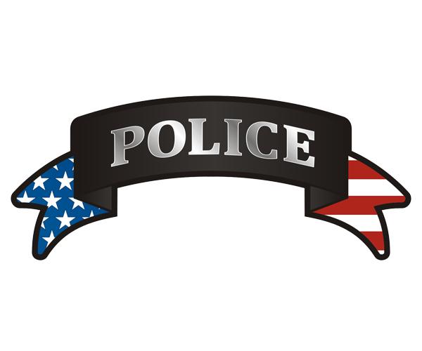 Buy Police Ribbon Decal 5