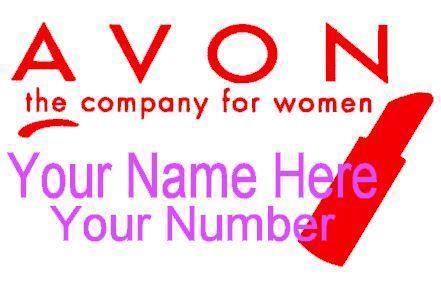 Avon advertising personalized  decal window sticker decal mary kay