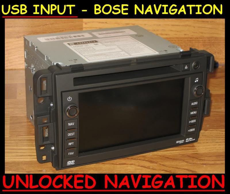 2009-11 chevy tahoe silverado gmc yukon sierra navigation dvd radio usb bose