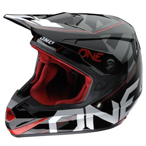 One industries mx motorcycle atom helmet cypher black/red size 2xl xxl $170 new!