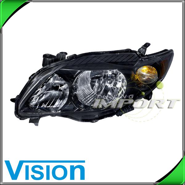 Driver side left l/h headlight lamp assembly new 2009-2010 toyota corolla s xrs