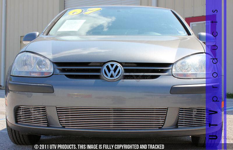 2007 2008 2009 volkswagen vw rabbit 3pc chrome bumper billet grille kit vw 