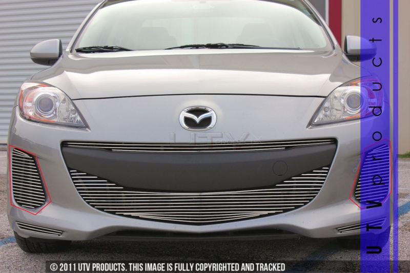 2012 - 2013 mazda3 4dr/5dr sedan 2pc lg accents chrome billet grille mazda 3