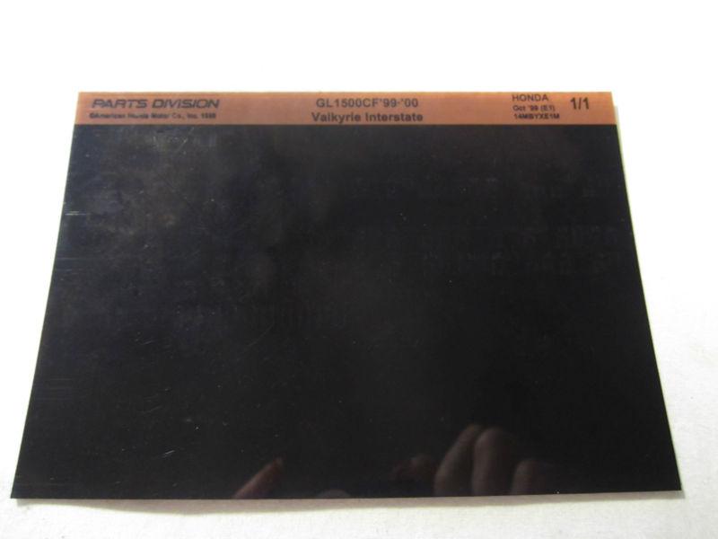 1999-2000 honda motorcycle gl1500cf valkyrie interstate microfiche pars catalog 