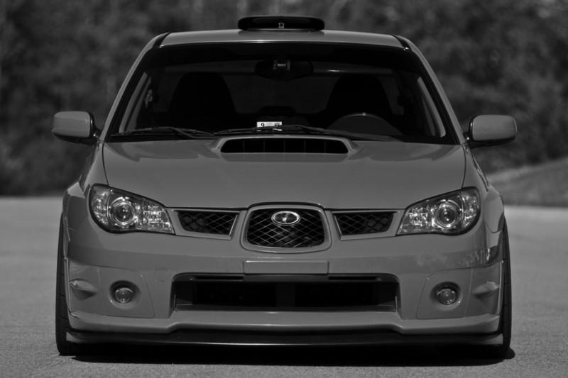 Subaru wrx sti on volk wheels hd poster b&w print multiple sizes available