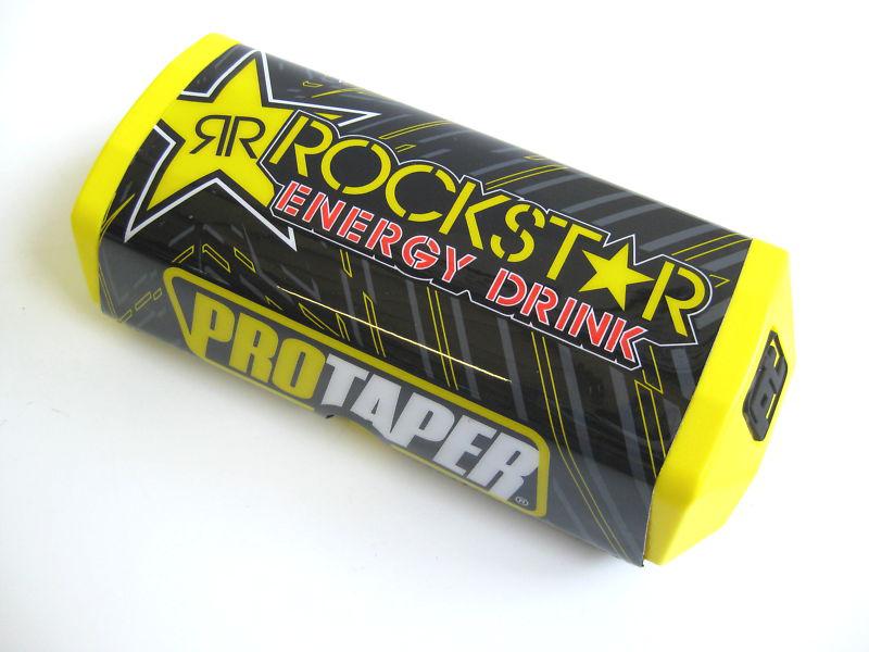 Pro taper rockstar energy square 1-1/8" fat bar pad 2.0 black yellow new