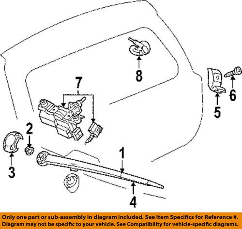 Jeep oem 55156371ad wiper & washer-lift gate-holder