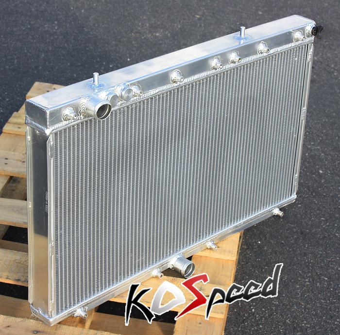 91-99 mit 3000gt gto dodge stealth vr4 dual core 2 row aluminum racing radiator