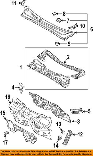 Subaru oem 91423aj02a cowl-cowl side panel