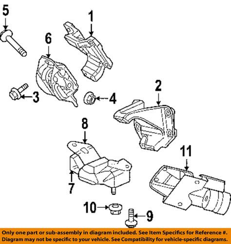 Mopar oem 6502585 engine & transmission mounting-mount bracket nut