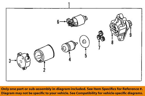 Toyota oem 281002106284 starter/starter motor