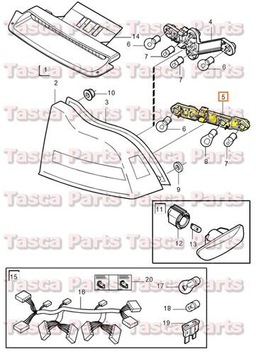 Brand new oem rear marker lighting lamp lower socket 01-09 volvo s60 #9483537