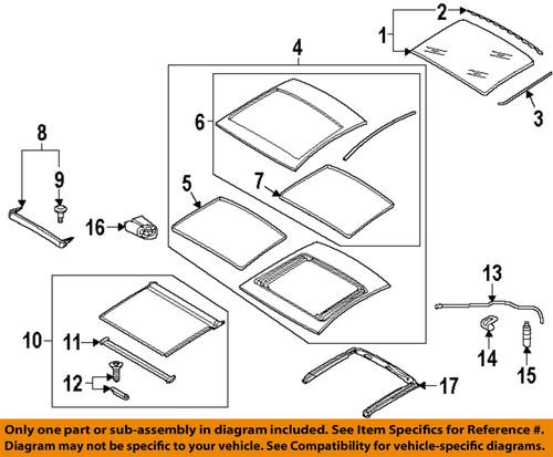 Volkswagen oem 5c5877307adm4 sunroof-sunshade