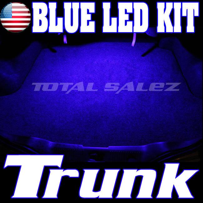 Blue led trunk cargo light bulb 12 smd xenon hid interior lamp package x3