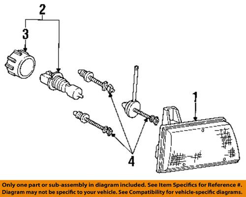 Ford oem f4tz13n021b headlight bulb-headlamp bulb