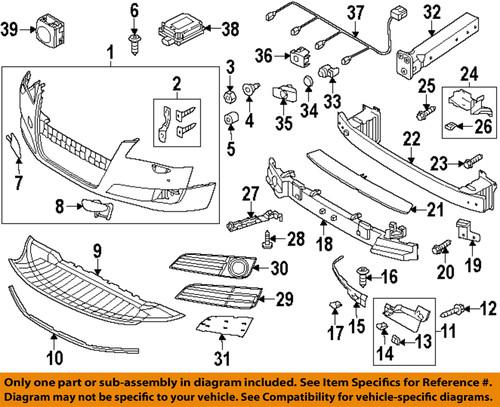 Audi oem 4h0807679ht94 grille-lower grille