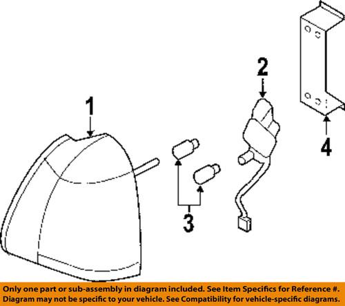 Lincoln oem 6w1z13404aa tail lamp assembly