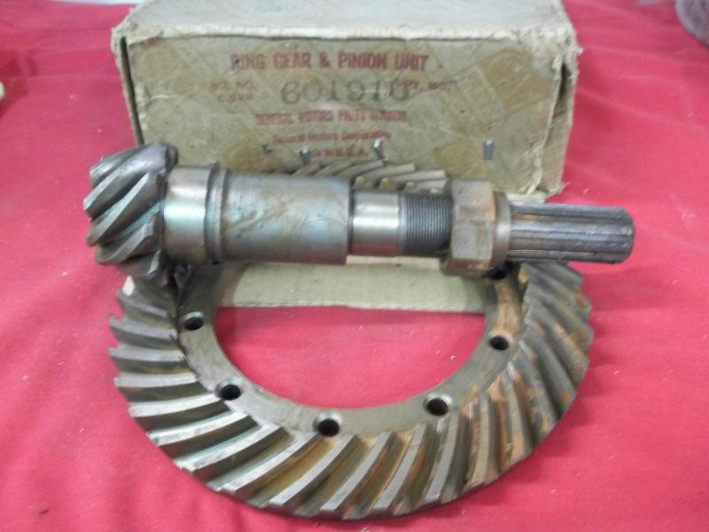 Nos gm 1936 chevy standard ring & pinion passenger car part # 601910