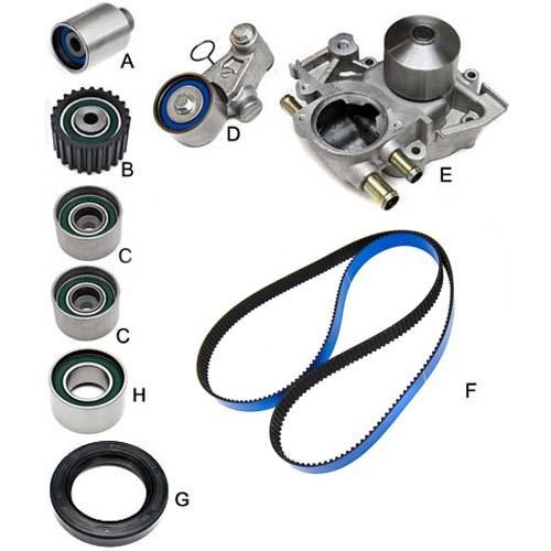 Gates racing timing belt kit + water pump subaru legacy gt 2005-2009