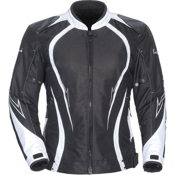 Black m cortech lrx series 3.0 women's textile jacket