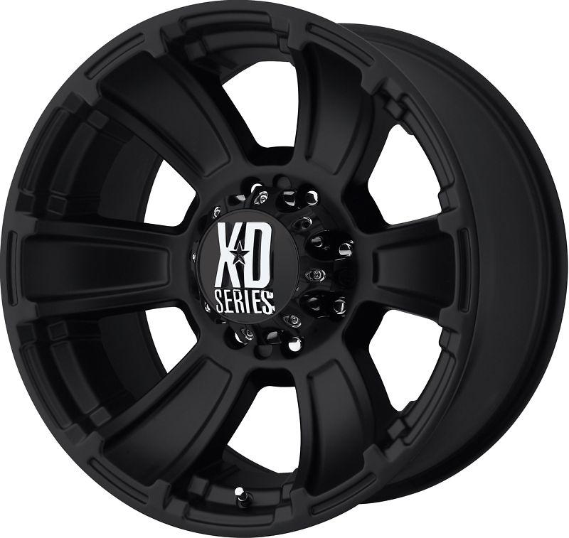 20" black xd revolver wheels rims chevy silverado gmc sierra 1500 titan tacoma