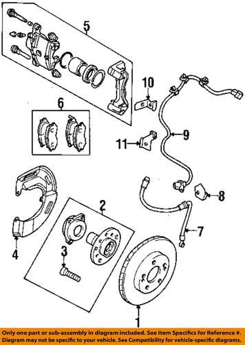 Mitsubishi oem 4615a069 disc brake rotor/rear brake rotor/disc