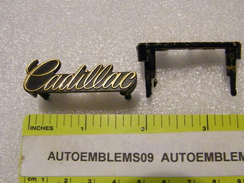 Cadillac gold 1 3/4" metal grill emblem